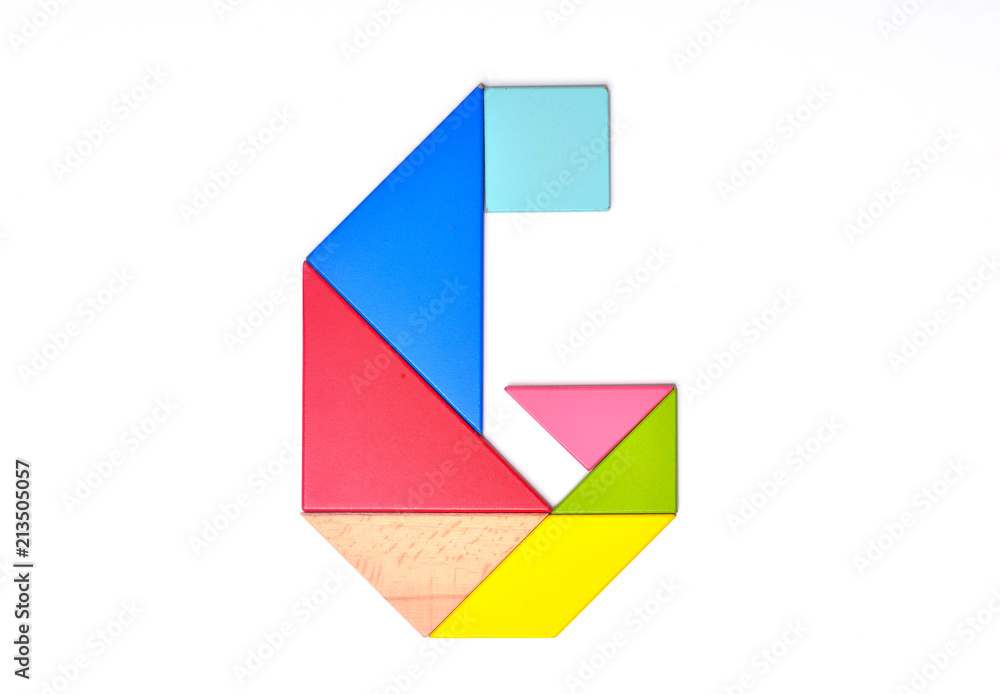 English alphabet color mosaic English alphabet color mosaic