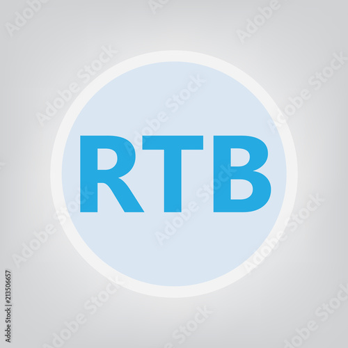 RTB (Real-time bidding)- vector illustration