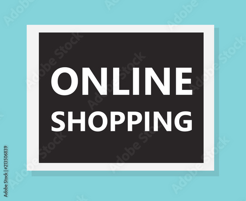 online shopping concept- vector illustration