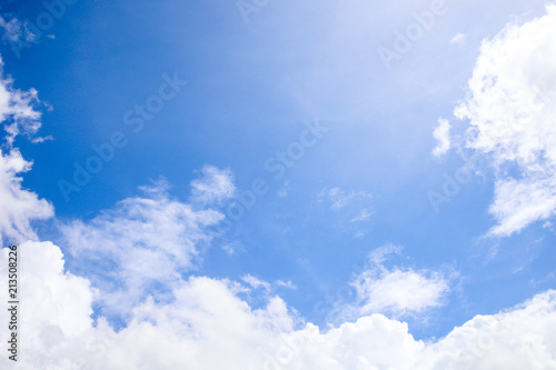 Abstract Natural cloud on blue sky background