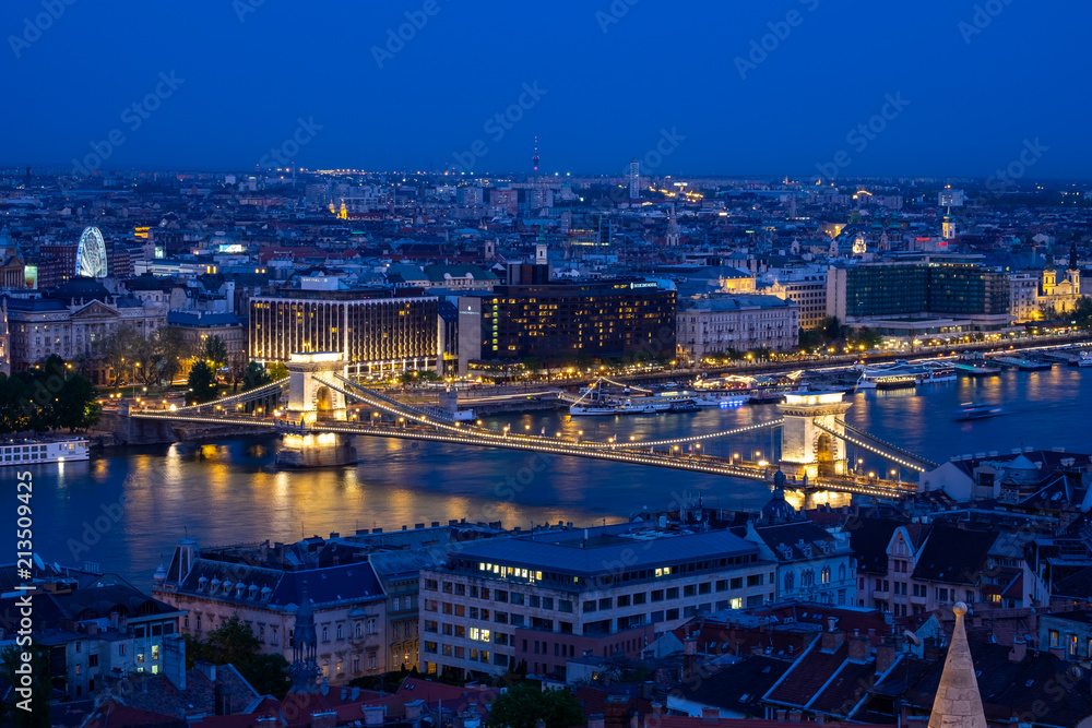 Budapest's panorama a Buda one is famous for a hotel's roof taking a photo Budapest's panorama a Buda one is famous for a hotel's roof taking a photo