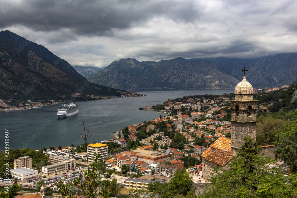 Fototapeta premium The old town of Kotor, Boka Bay, Montenegro