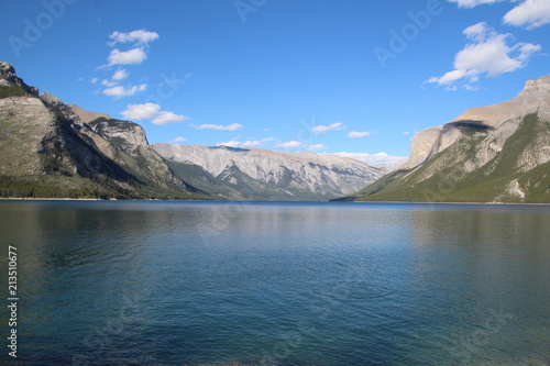Beautiful Lake Minnewanka, Banff National Park, Alberta