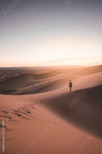 Alone in the Sahara desert