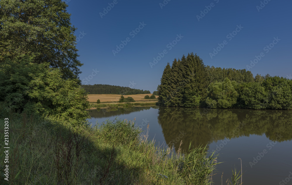 Valcha pond near Trest town in south Bohemia