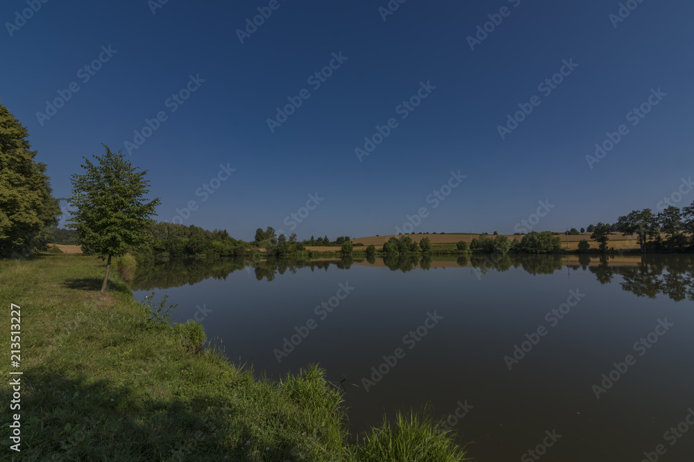 Valcha pond near Trest town in south Bohemia