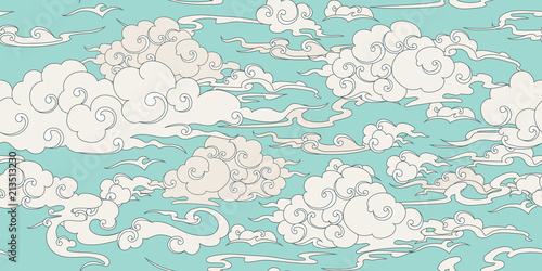 Seamless cloud pattern
 photo