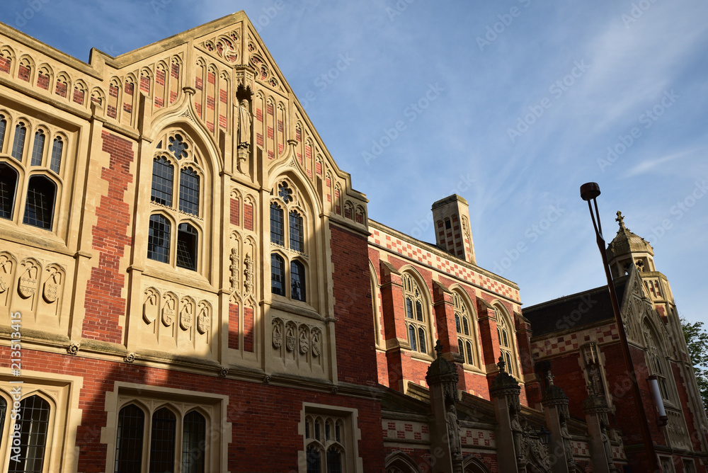 Fototapeta premium Architecture victorienne brique et pierre à Cambridge, Angleterre