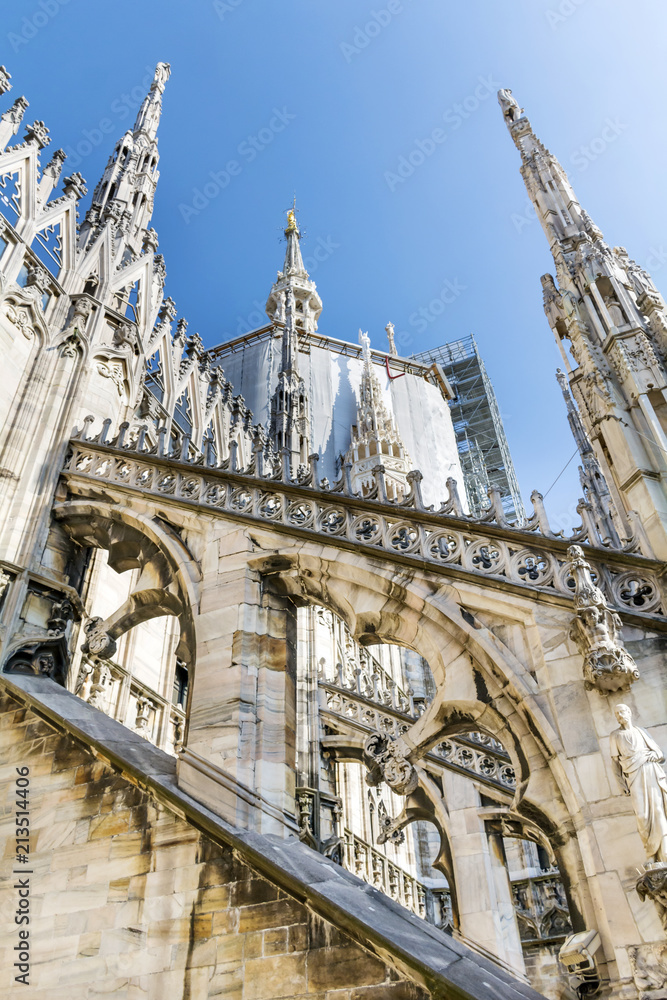 Duomo di Milano, the Cathedral Church of Milan, Lombardy, Northern Italy