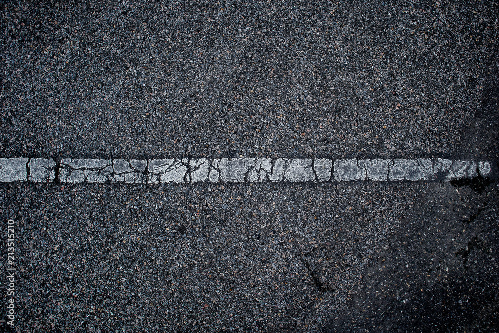 Fototapeta premium Asphalt surface of road with lines abstract background