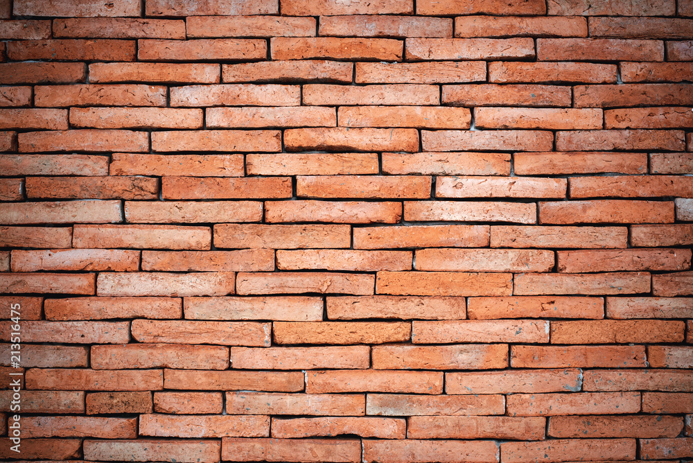 Obraz premium Brick Wall Background Rough Textured Interior or Exterior Loft Design