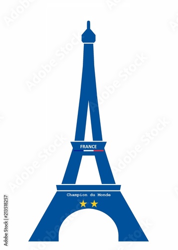 Tour Eiffel champion du monde de foot 