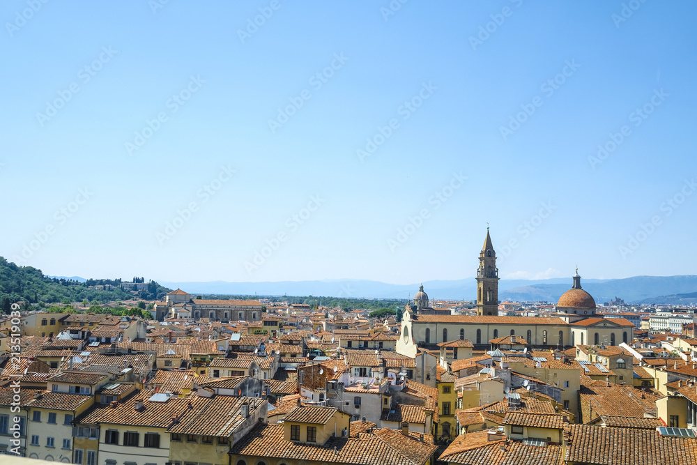 Florence, Italy - June, 5, 2017: panorama of Florence, Italy