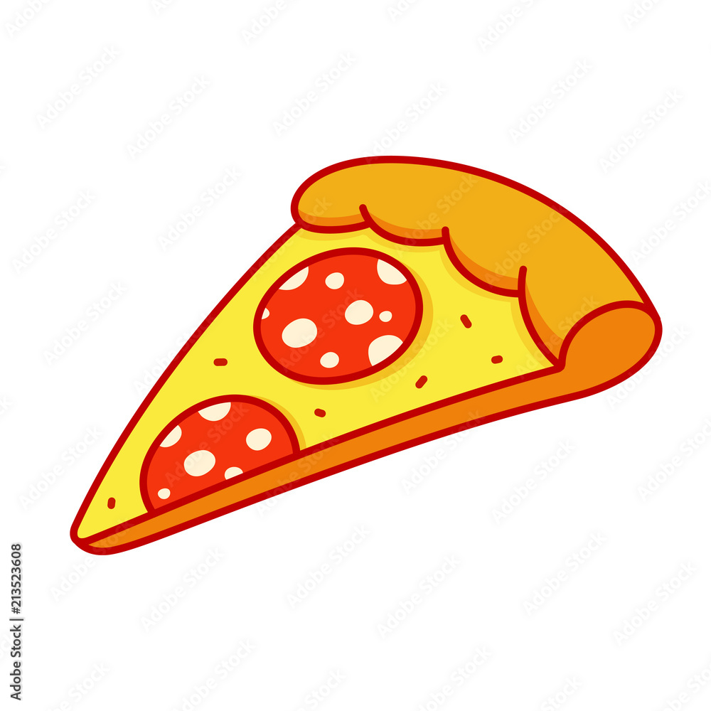 Pepperoni pizza slice Pepperoni pizza slice