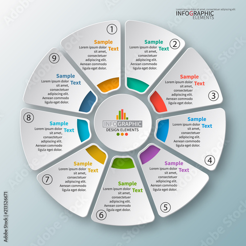Abstract 3D Paper Infographics