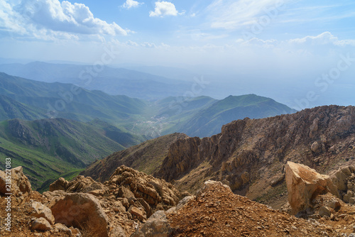 Bild auf Leinwand Nature landscape in Zagros Mountain. Kermanshah Province, Iran.