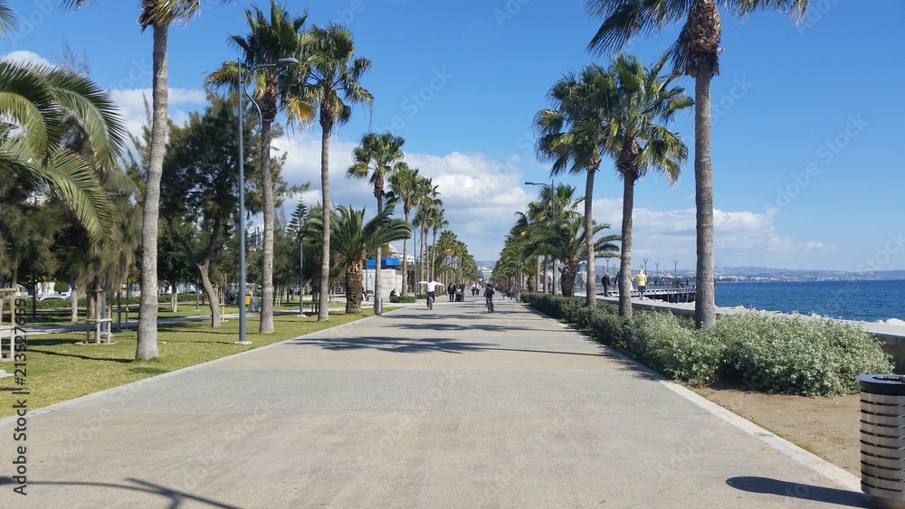 The beautiful Limassol Molos in Cyprus The beautiful Limassol Molos in Cyprus