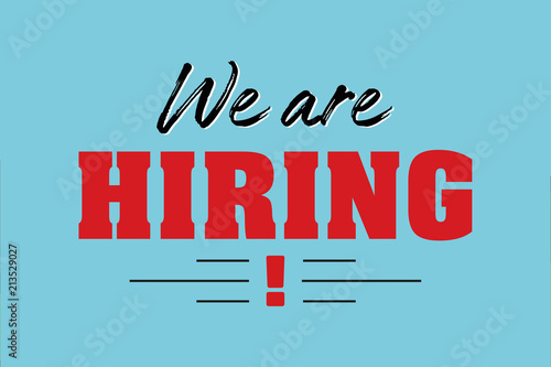 We are Hiring retro