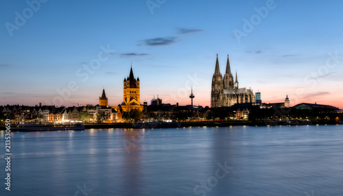 City landscape of Cologne.