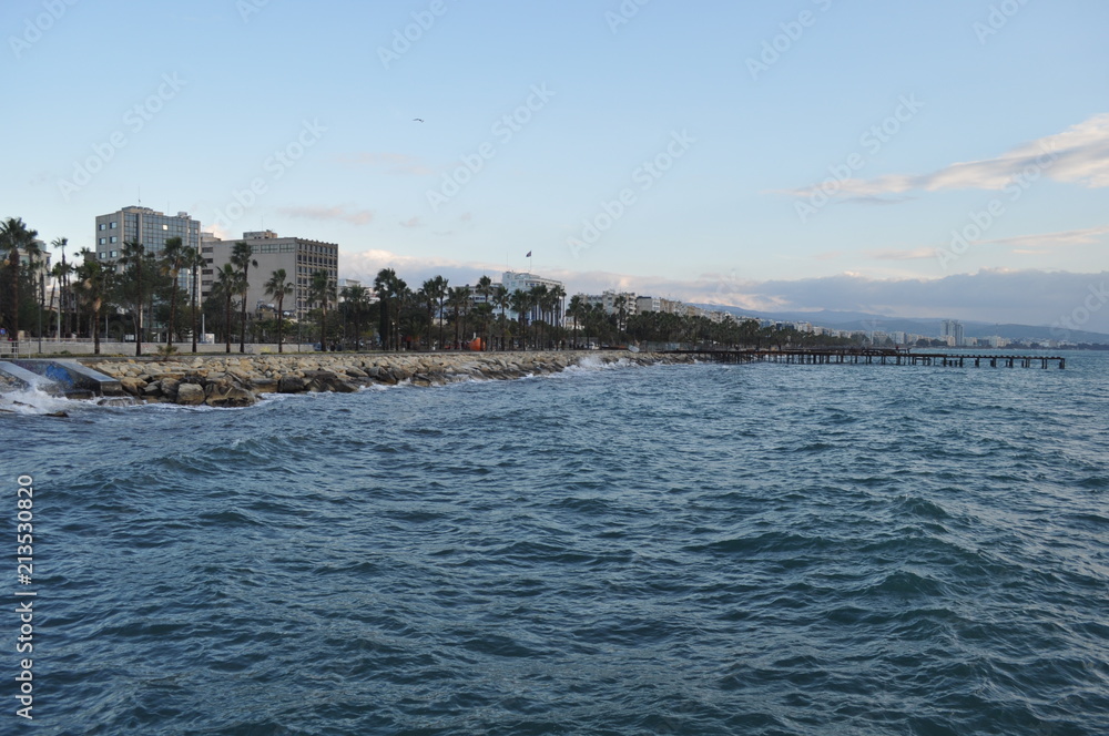 The beautiful Limassol Molos in Cyprus The beautiful Limassol Molos in Cyprus
