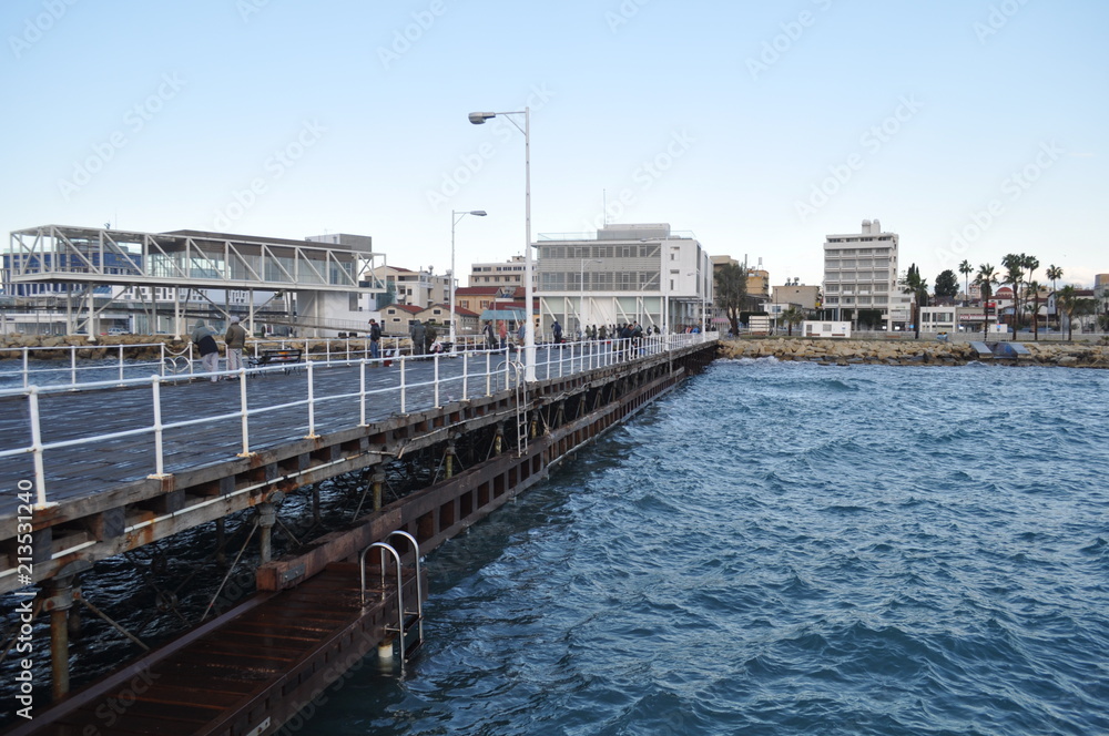The beautiful Limassol Molos in Cyprus The beautiful Limassol Molos in Cyprus