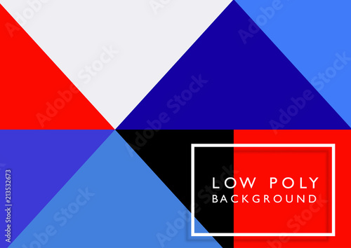 Low poly background using bright colours