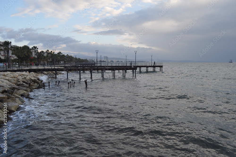 The beautiful Limassol Molos in Cyprus The beautiful Limassol Molos in Cyprus