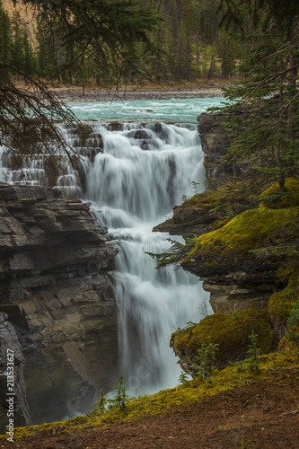 Athabasca Falls in Jasper National Park, Alberta, Canada 