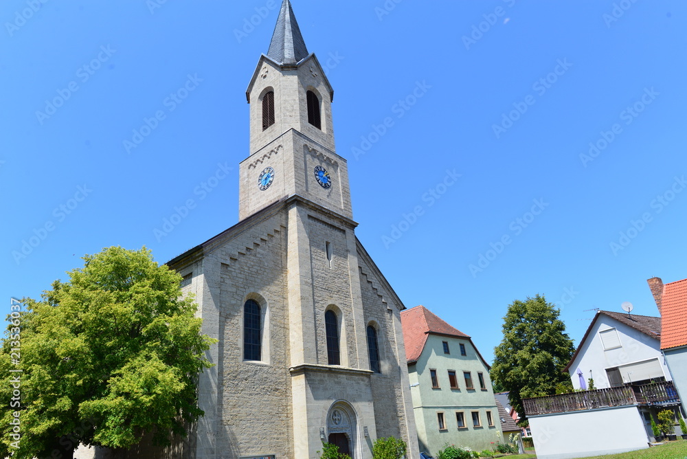 Pfarrkirche (Bieberehren) Landkreis Würzburg - Bayern 