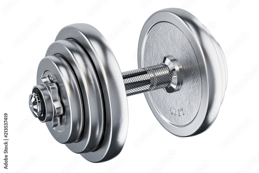 Naklejka premium Dumbbell, 3D rendering