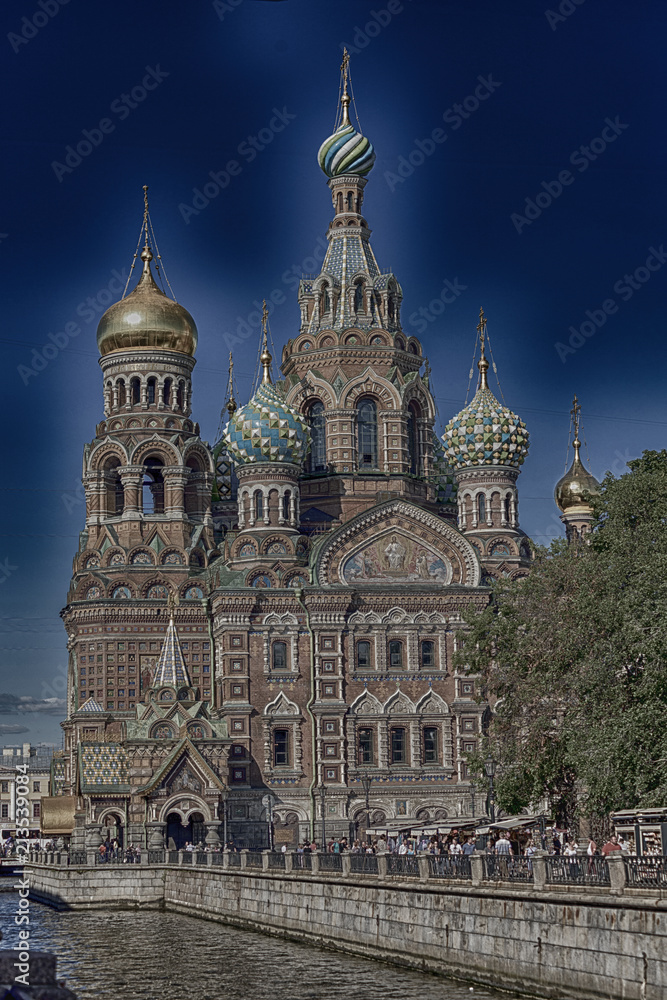Art HDR edition of Church of the Savior on Spilled Blood