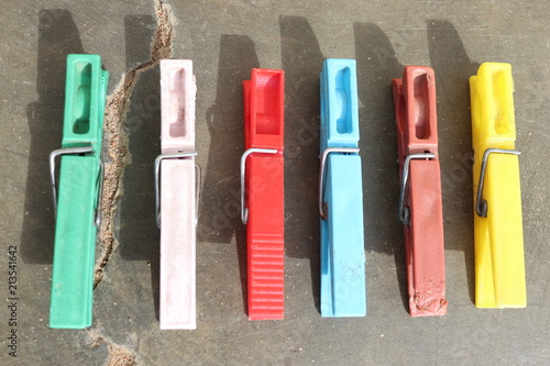 clothespin colorful set