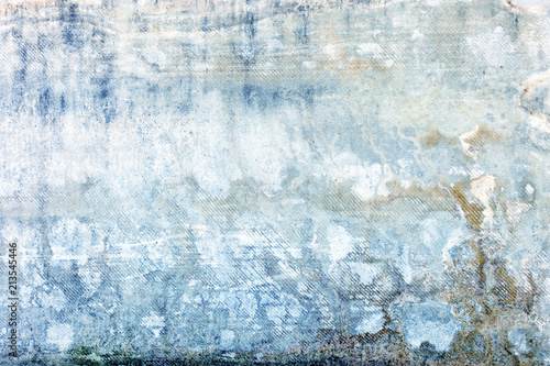 Abstract light blue background. Photo of an old wall.