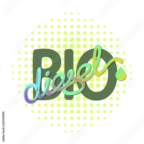 Biodiesel natural energy concept. Vector.