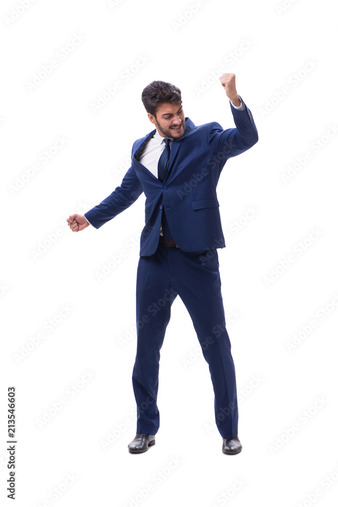 Young businessman isolated on whie background Young businessman isolated on whie background