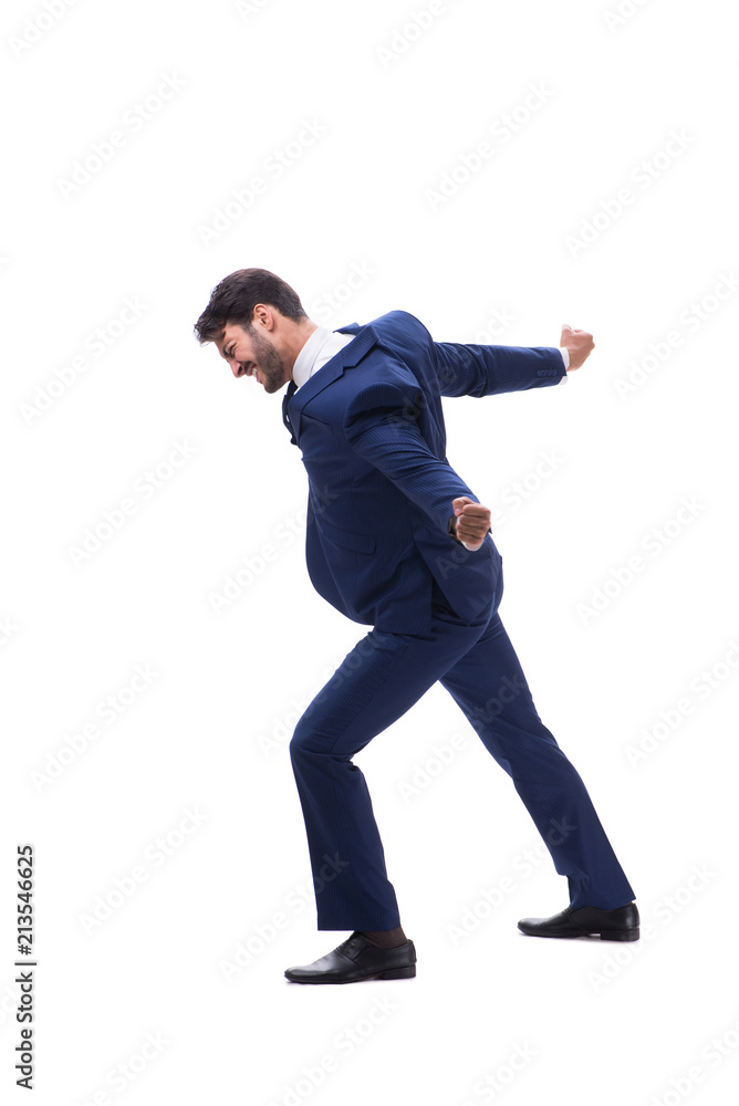 Young businessman isolated on whie background Young businessman isolated on whie background