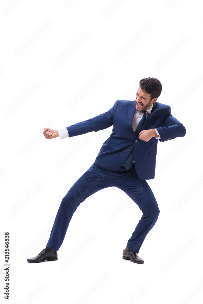 Young businessman isolated on whie background Young businessman isolated on whie background