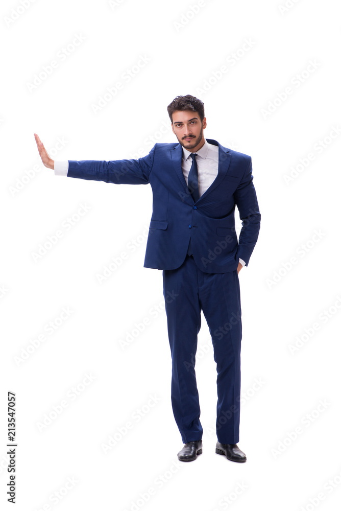 Young businessman isolated on whie background Young businessman isolated on whie background