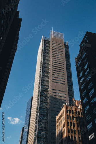 New York City   USA - JUL 13 2018  New York Times Building view from street in midtown Manhattan