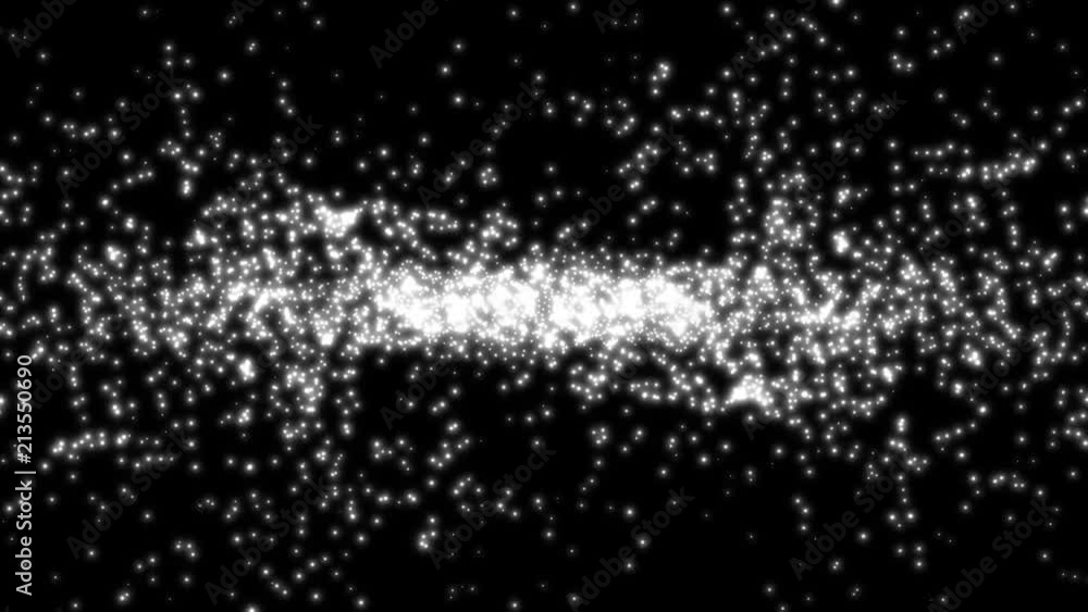 White Star Field Abstract Particle Background