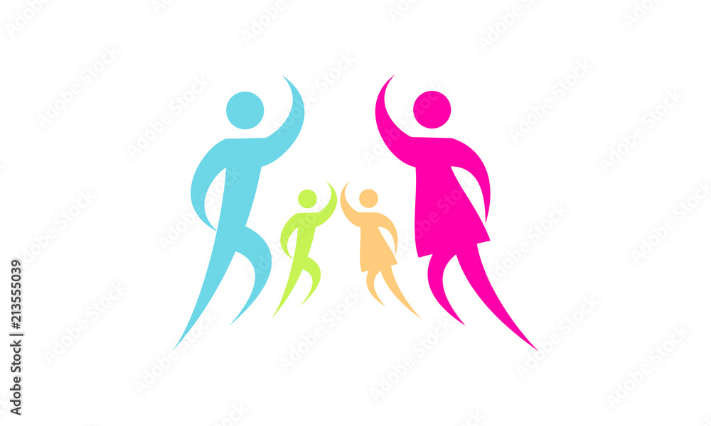 Healthy family logo