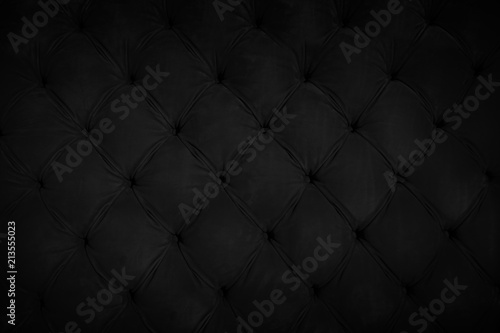 button black leather tufting wall pattern background