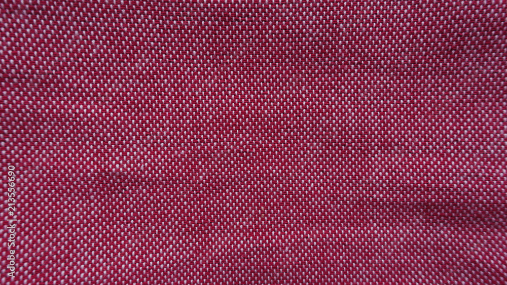 Obraz premium close up of red fabric stitching 