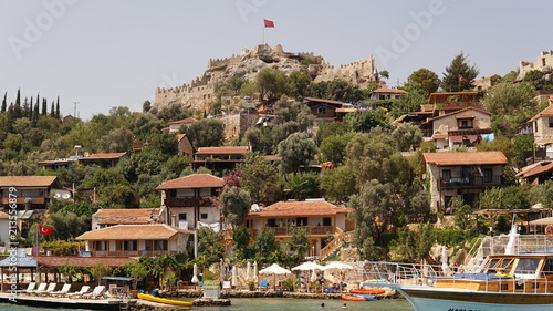 antalya view of ancient city in kekova photo