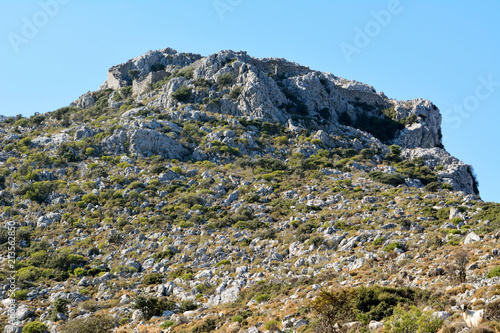 Ruins of fortified castle located between Sogut and Taslica on Bozburun peninsula near Marmaris resort town in Turkey. photo