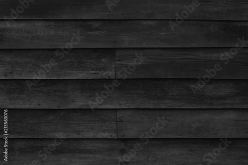 Wallpaper Mural wood black table background, dark texture top view, space gray luxury blank for design Torontodigital.ca