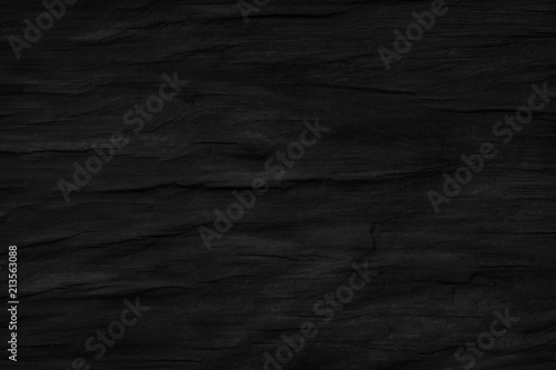 Black texture wood background. Top view, space gray luxury blank for design