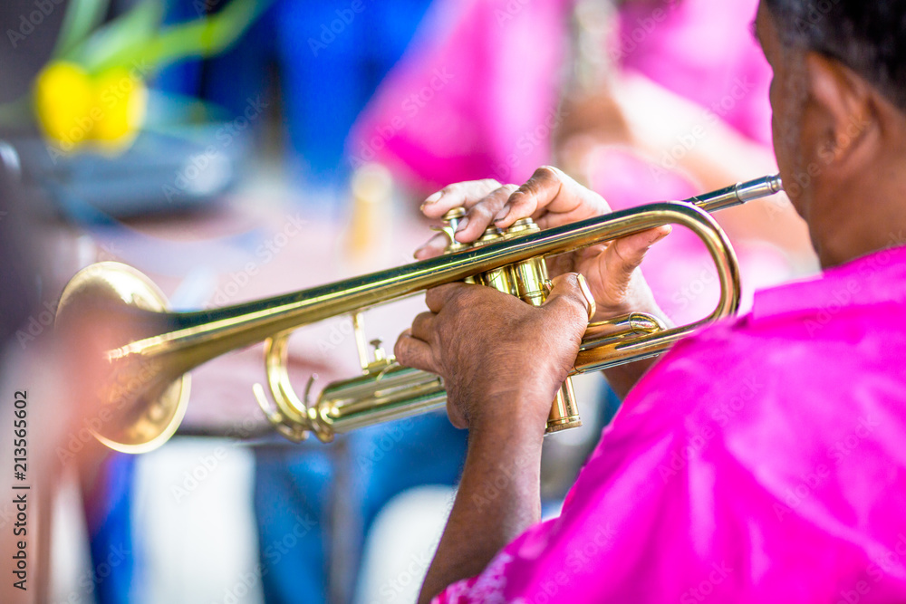 Obraz premium Folk music, saxophone, melodious accessories often found in ceremonies, ordinations, weddings, New Year