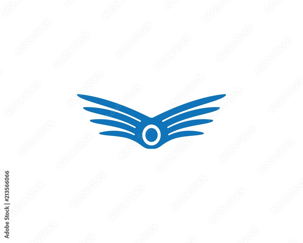 Obraz premium Falcon Wing Logo Template vector icon design