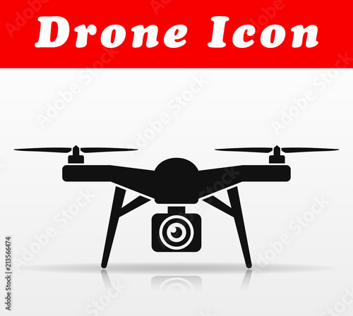 drone icon on white background